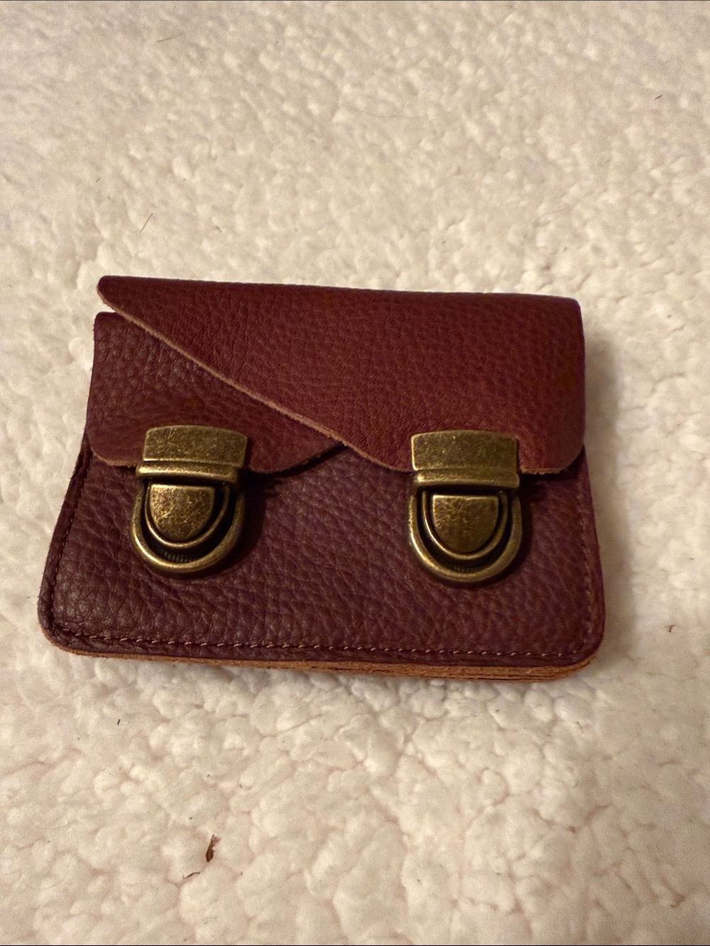 Duluth Trading Company. Classic Leather Card Holder Wallet - Brown